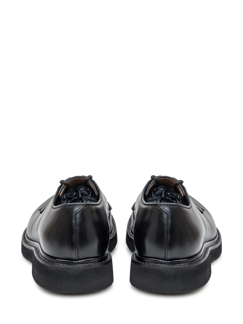 Black Leather Lace-up Shoes 3