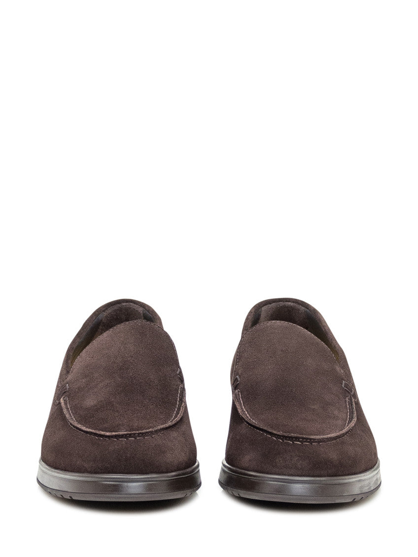 Brown Solid Loafers 2