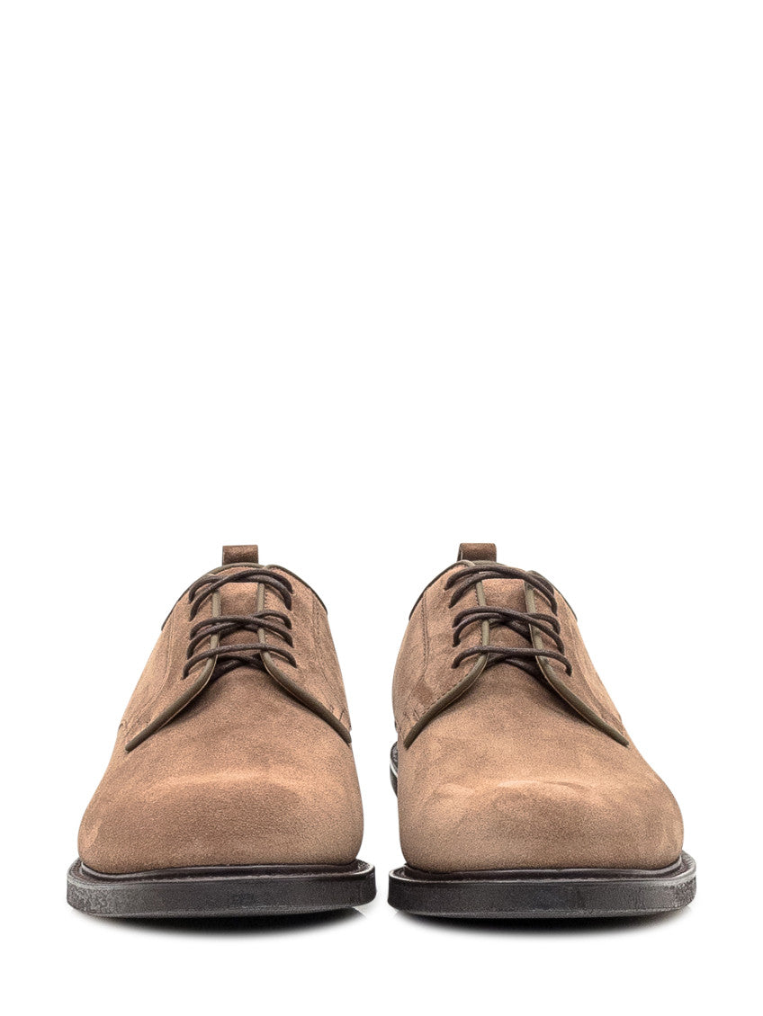 Brown Suede Lace-up Shoes 2