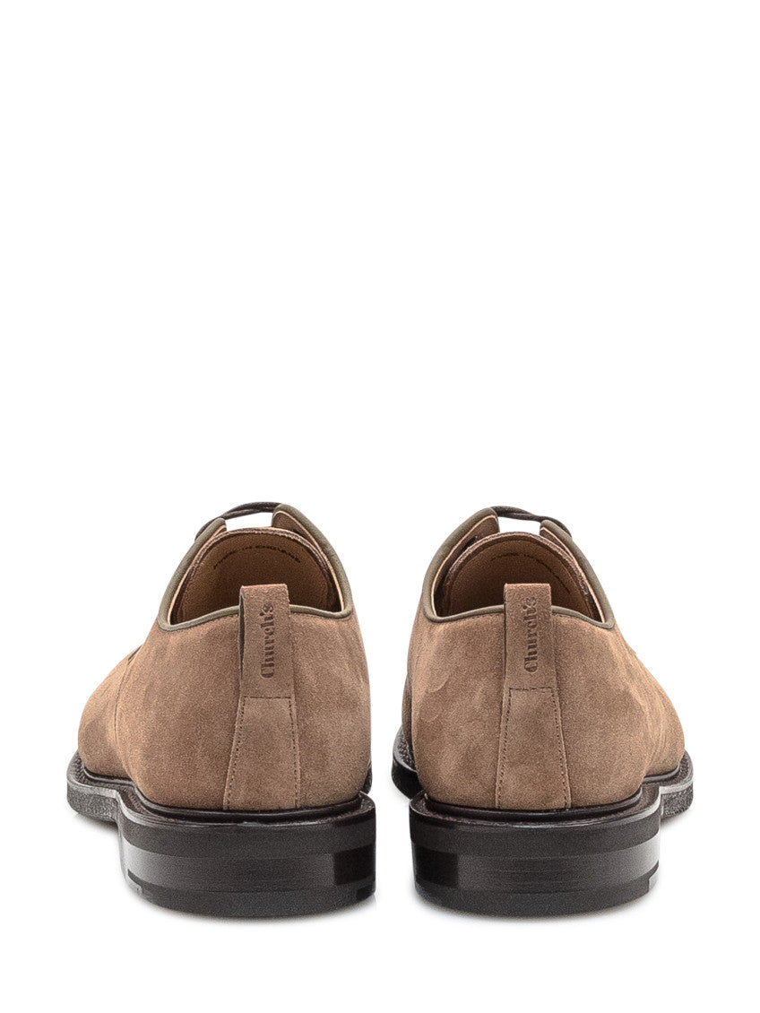 Brown Suede Lace-up Shoes 3