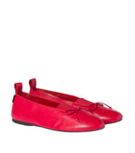 Red Solid Ballet Flats 1