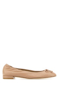 Beige Solid Bria Ballet Flats 1