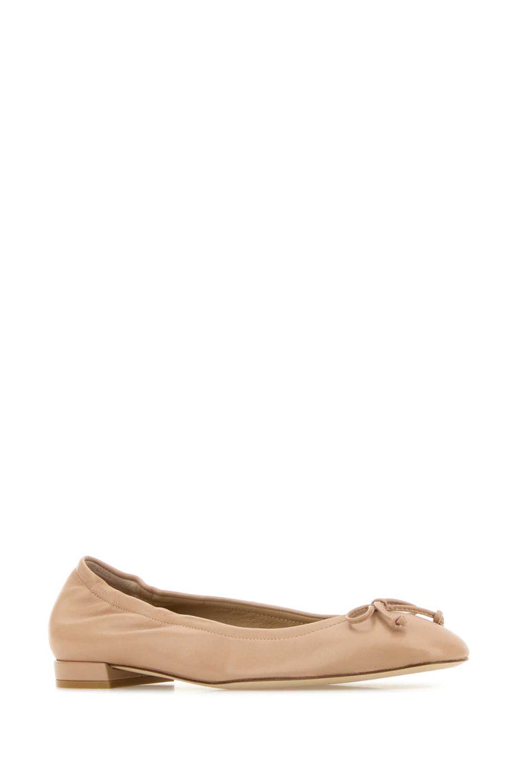 Beige Solid Bria Ballet Flats 2