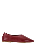 Red Solid Babu Ballet Flats 1