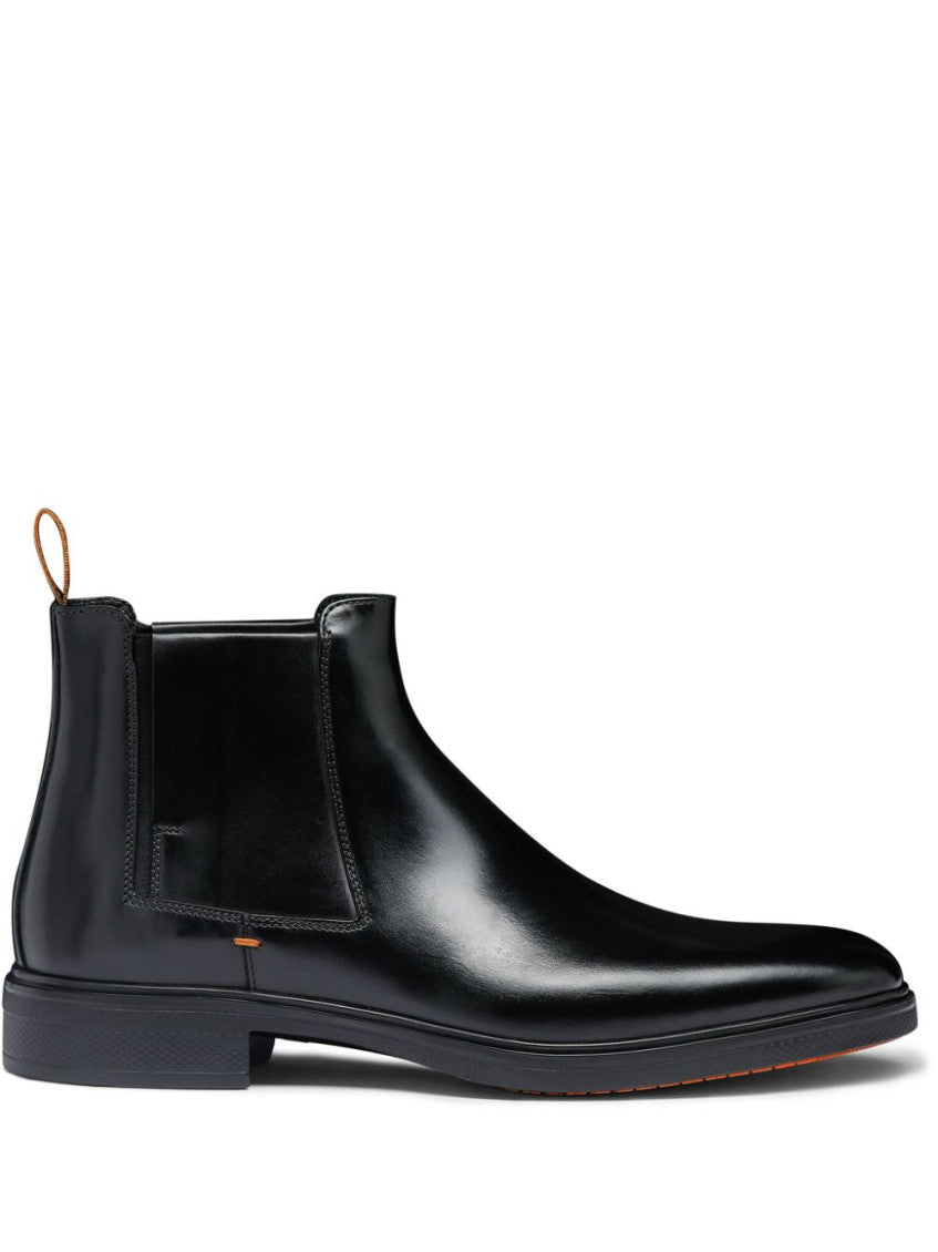 Black Solid Boots 1
