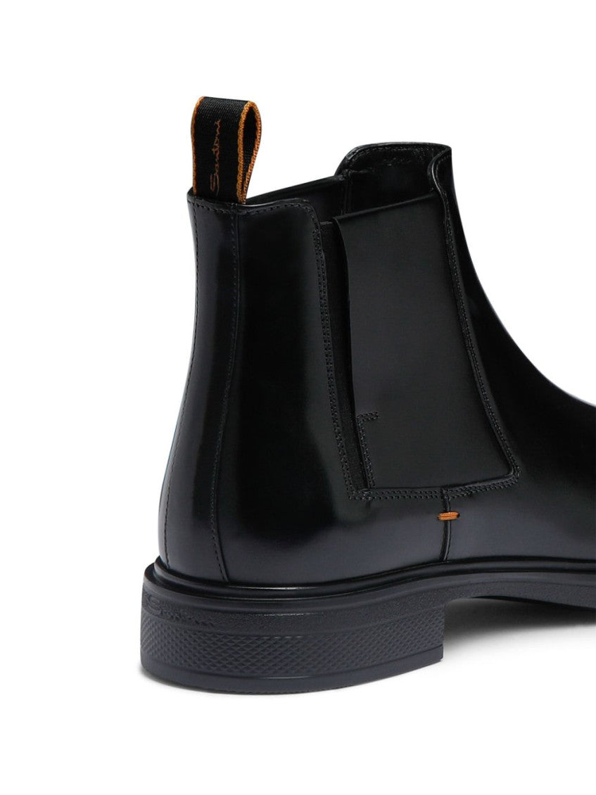 Black Solid Boots 5