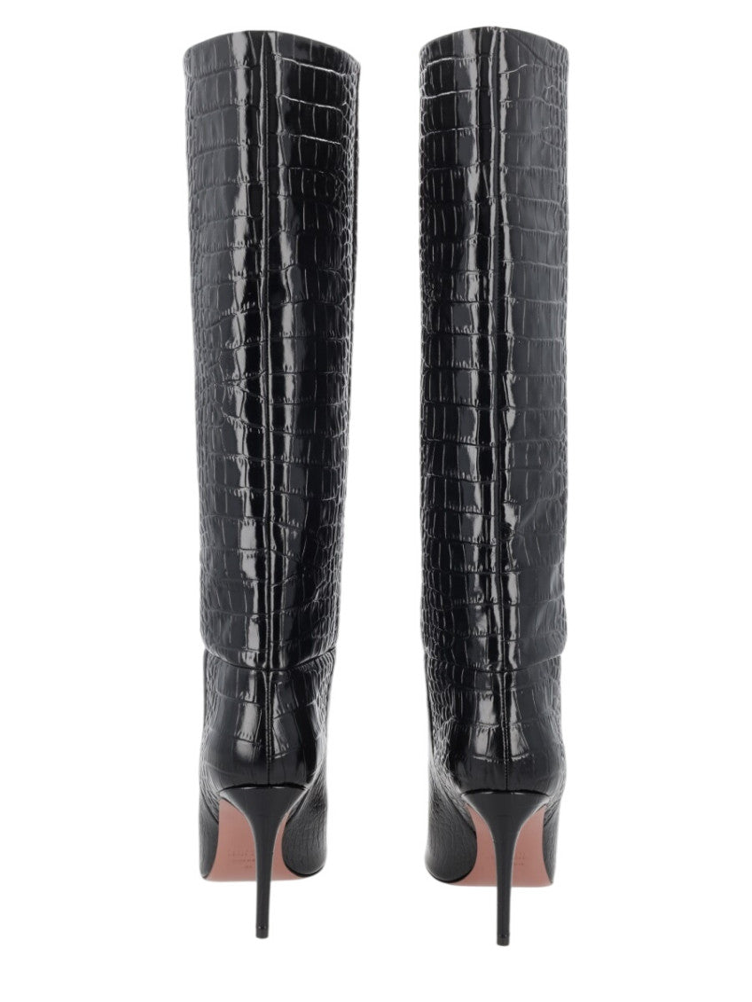Black Animal Print Boots 2