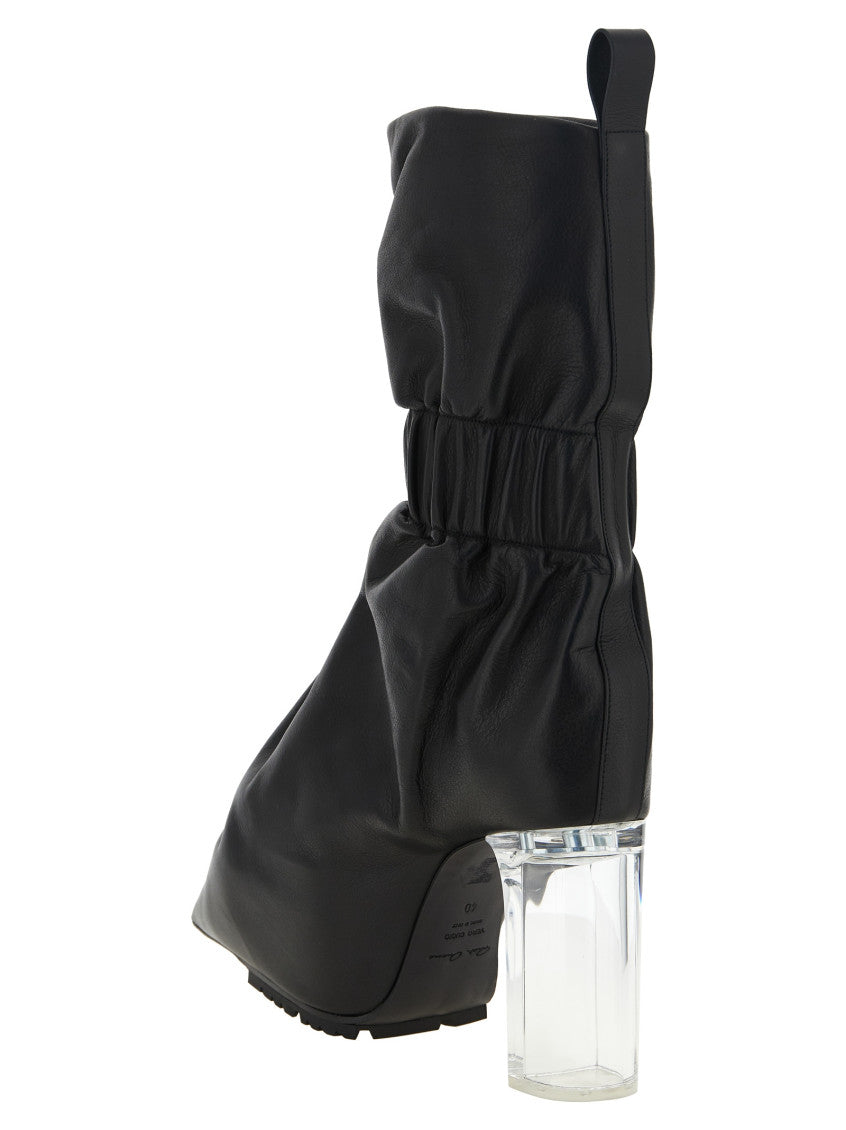 Black Solid Taquito Boots 3
