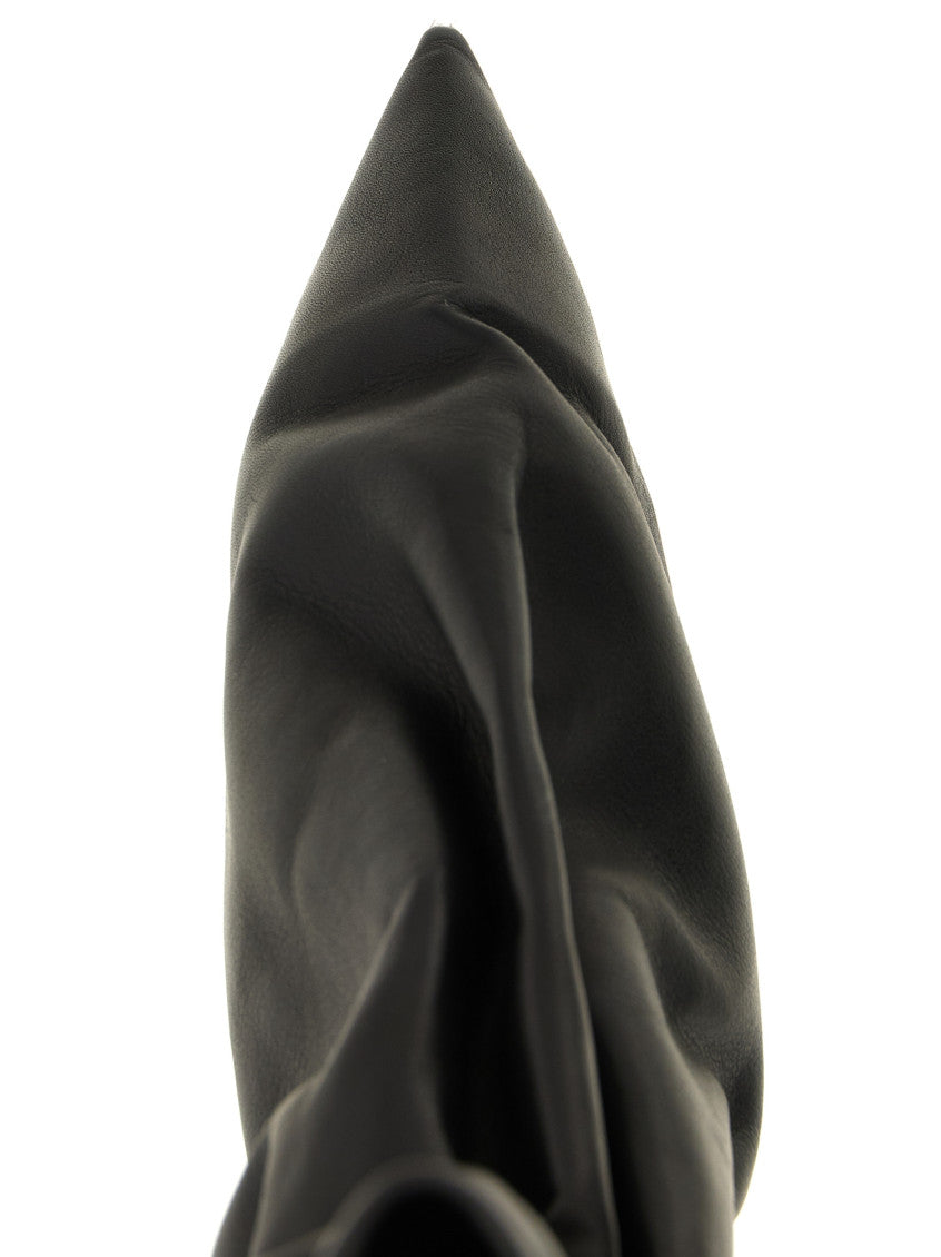 Black Solid Taquito Boots 4