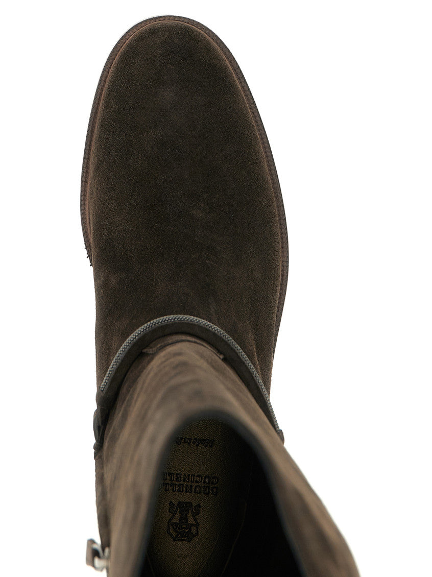Black Solid Boots 4