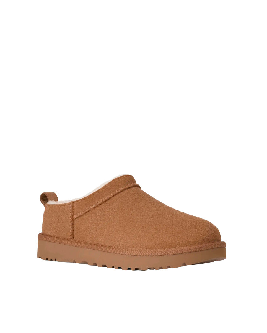 Brown Solid Micro Boots 2