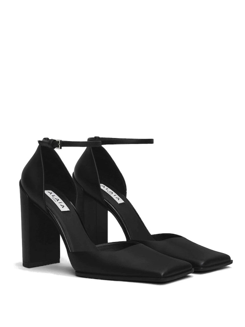 Black Leather Heels 2