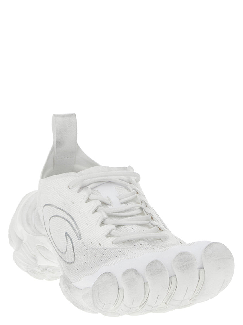 White Lace Up Sneakers 2