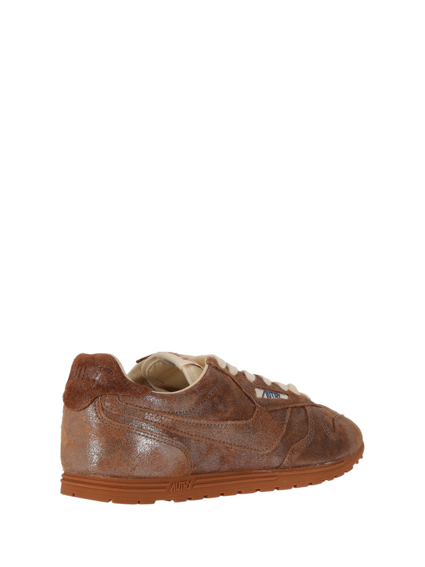 Brown Lace Up Sneakers 4