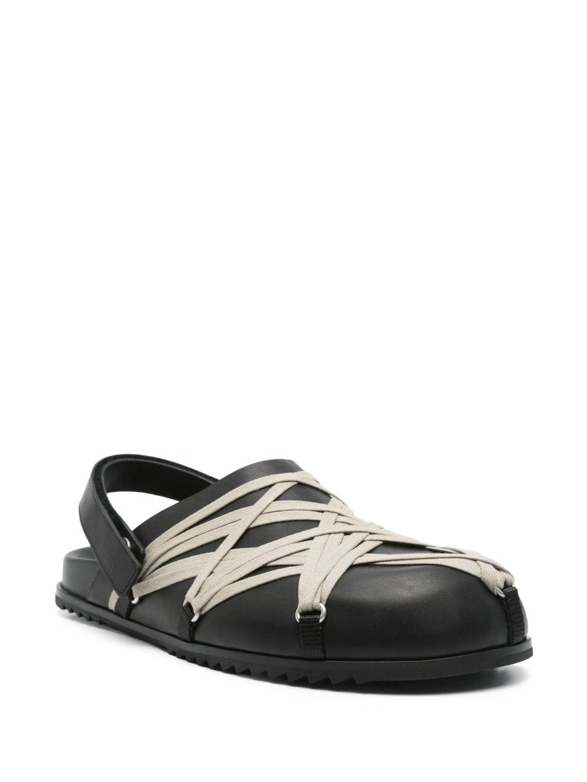 Black Slip On Sandals 2