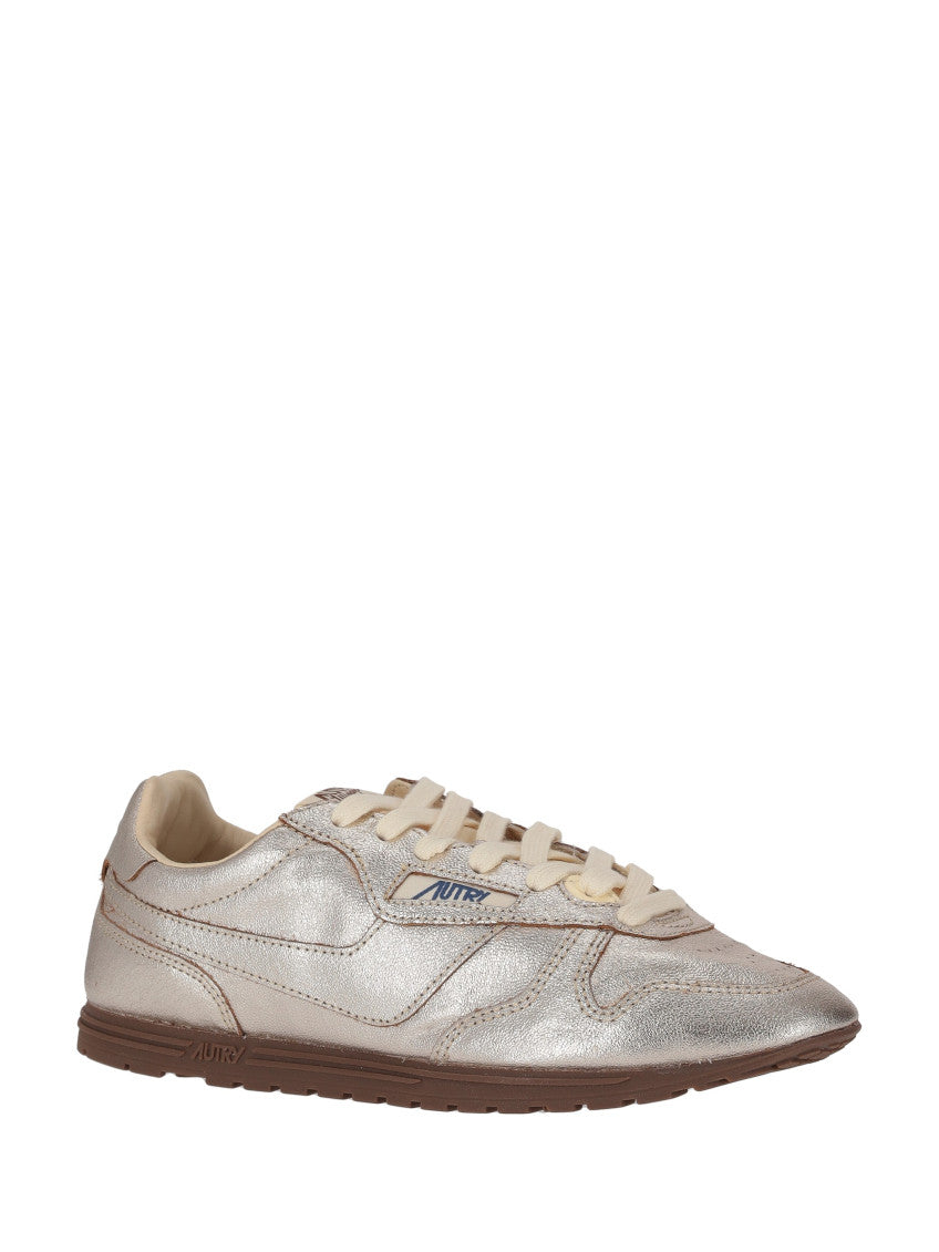 Silver Lace Up Sneakers 2