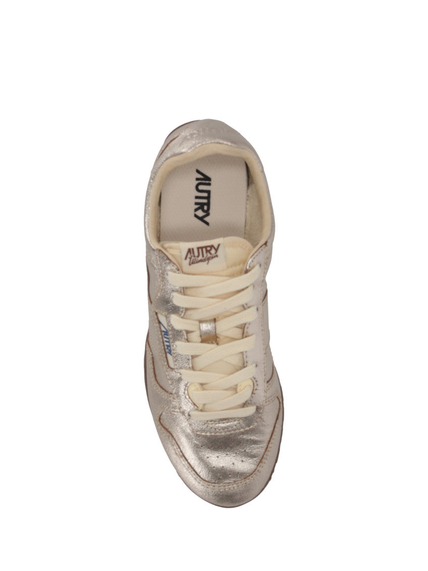Silver Lace Up Sneakers 3