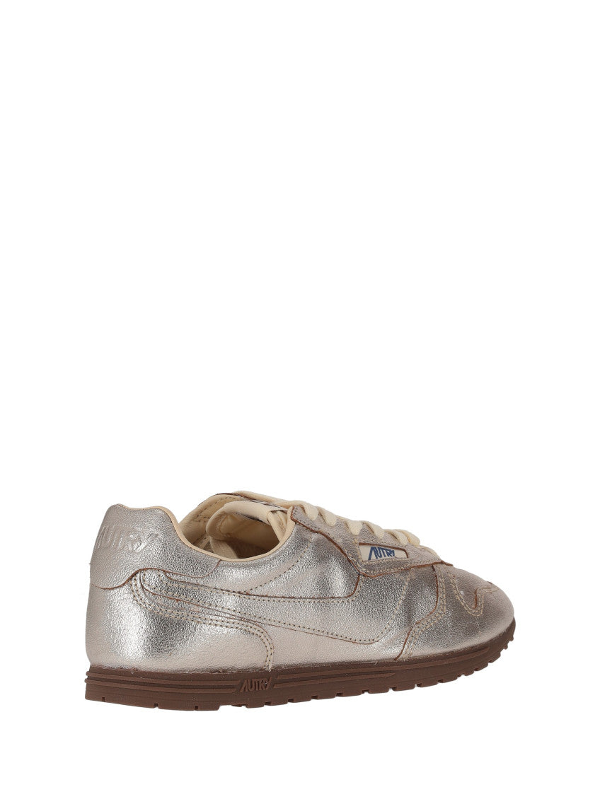 Silver Lace Up Sneakers 4