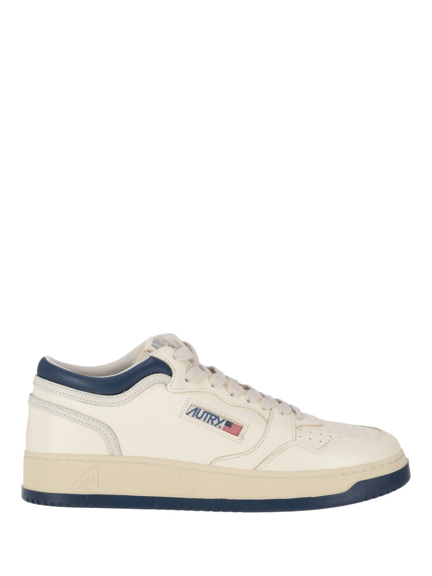 White Lace Up Sneakers 1