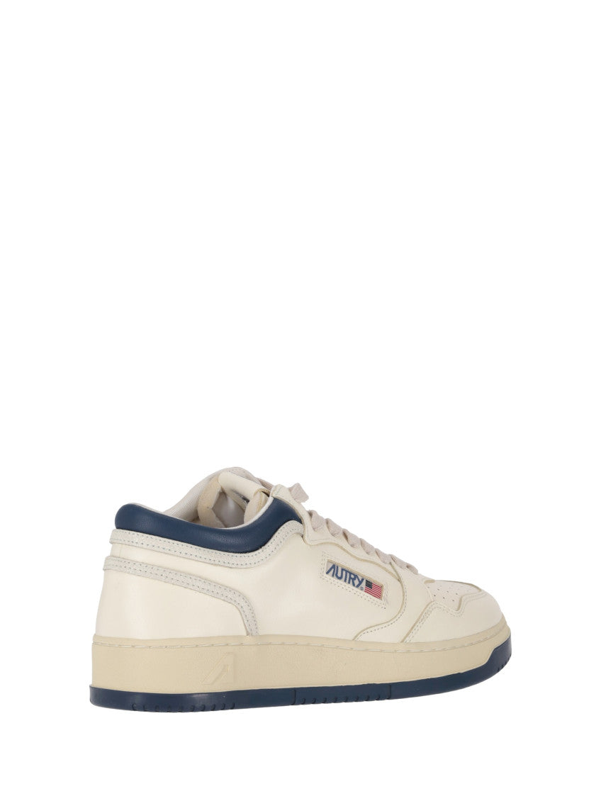 White Lace Up Sneakers 4