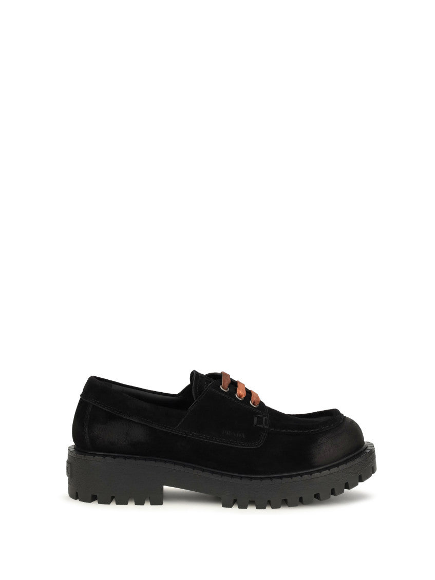 Black Suede Lace Ups Shoes 1