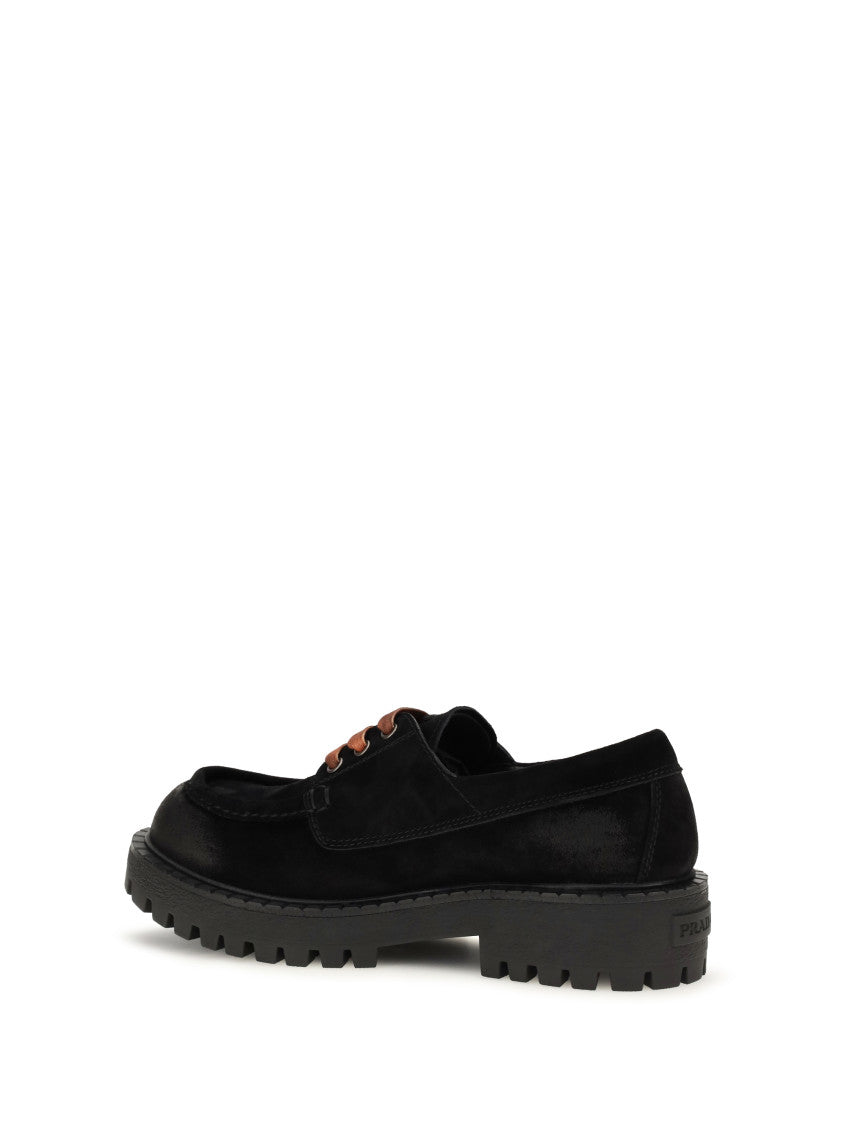 Black Suede Lace Ups Shoes 3