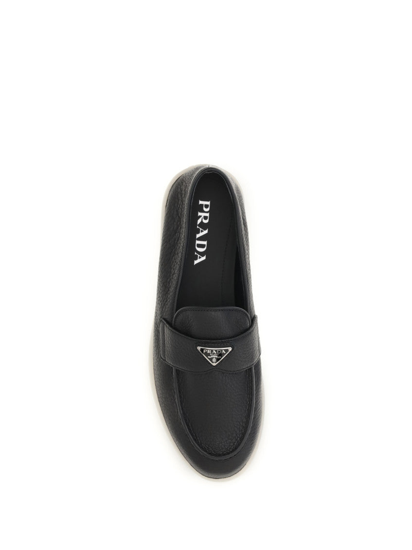 Black Logo Classic Loafers 4
