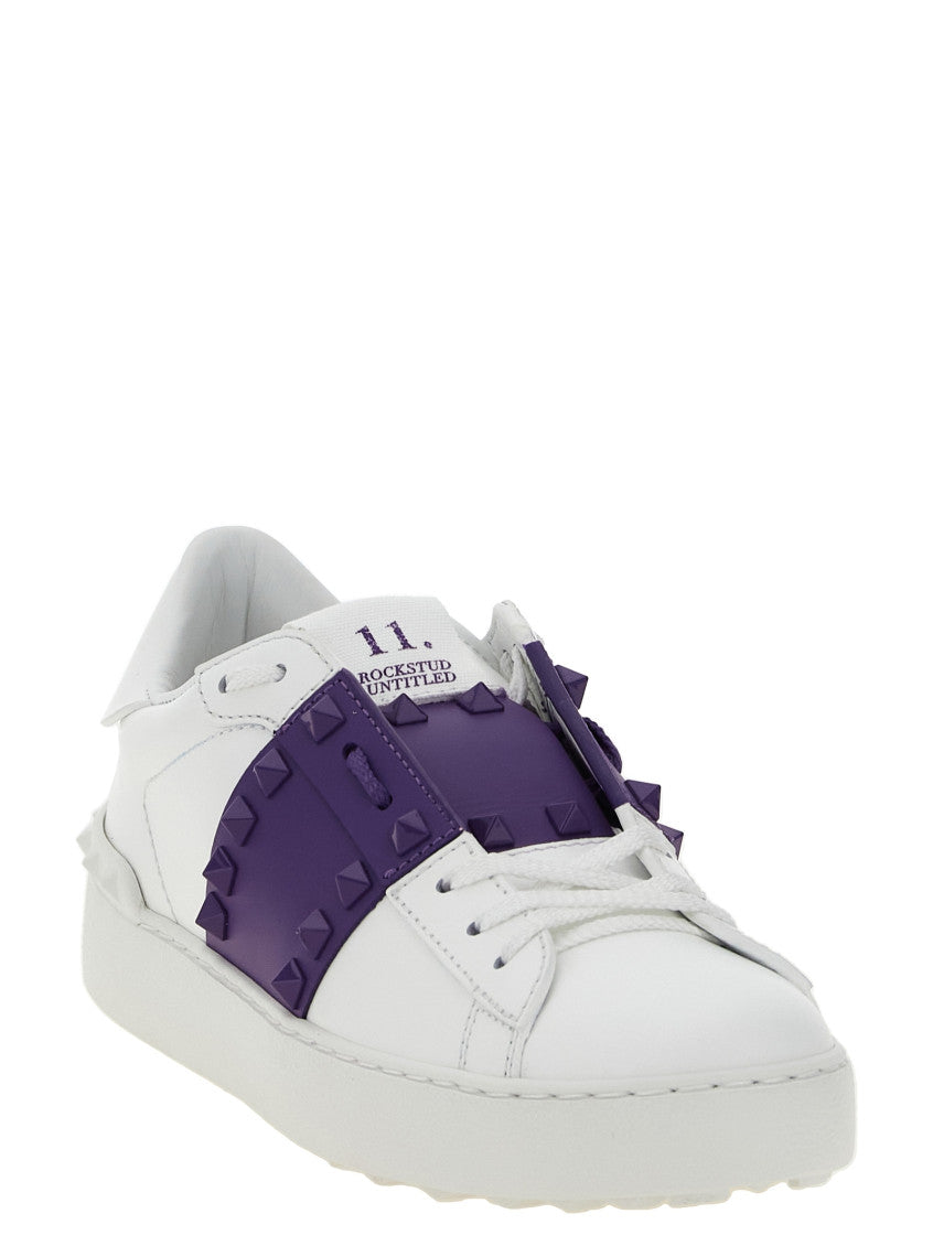 Purple Studded Untitled Sneakers 2