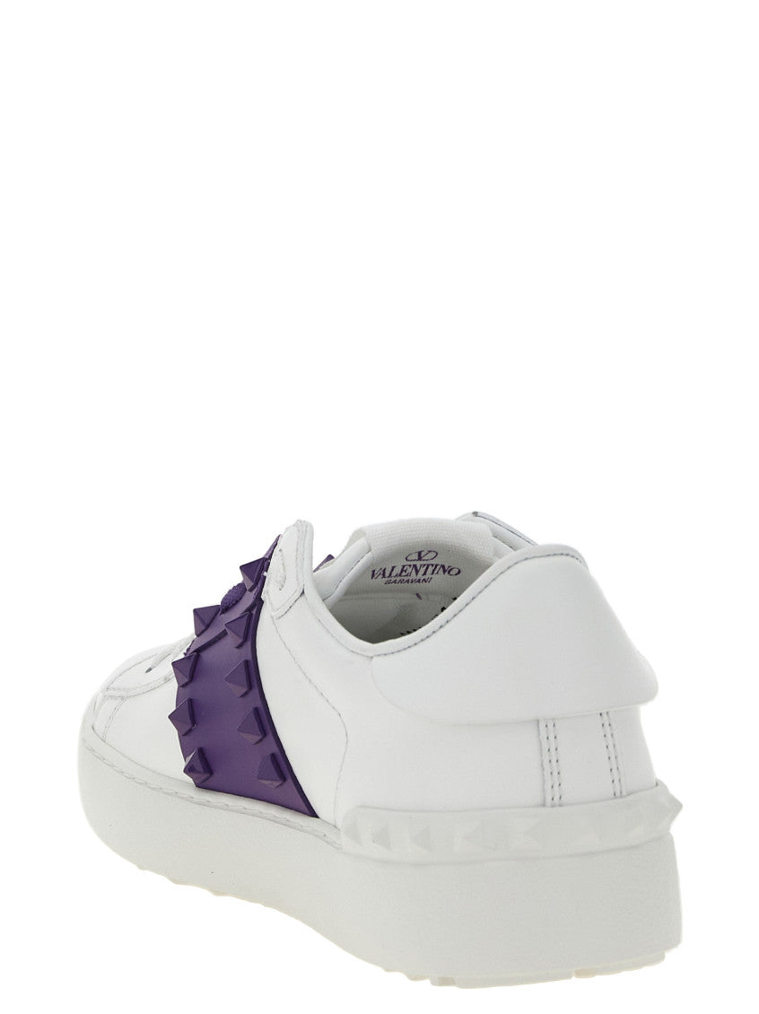 Purple Studded Untitled Sneakers 3
