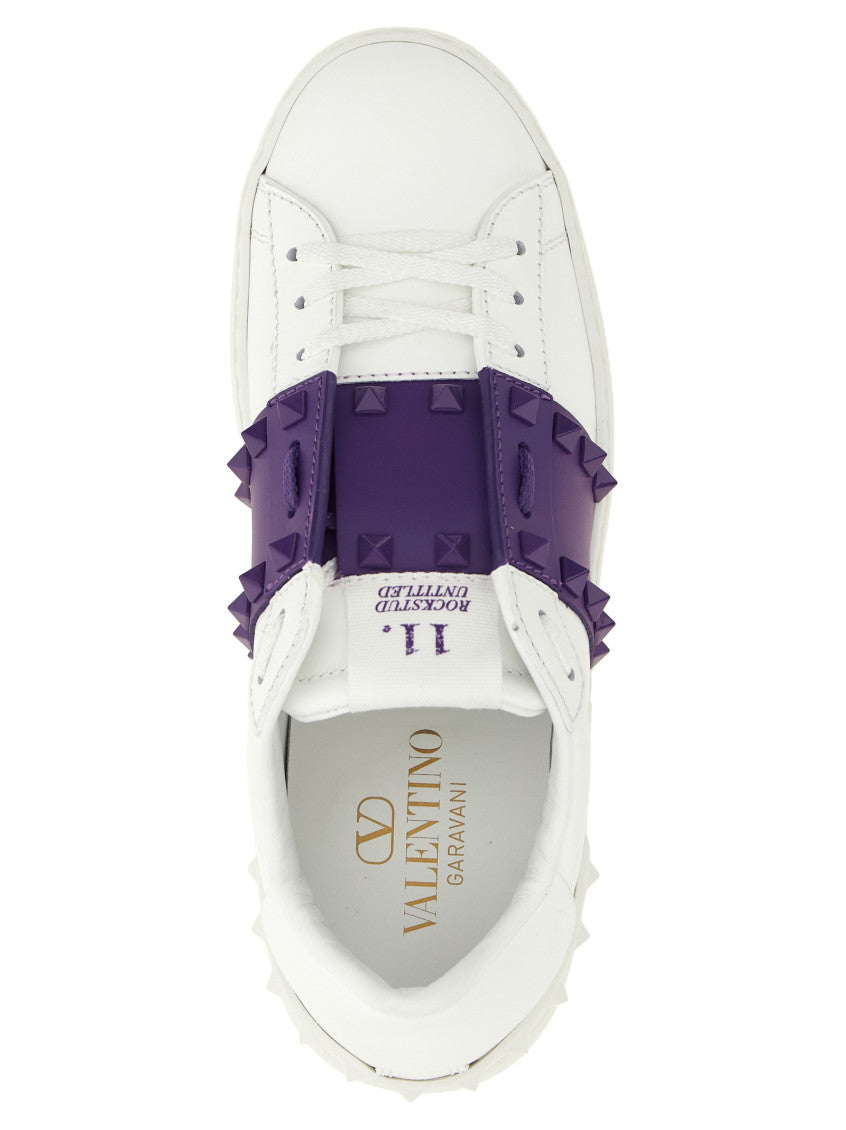 Purple Studded Untitled Sneakers 4