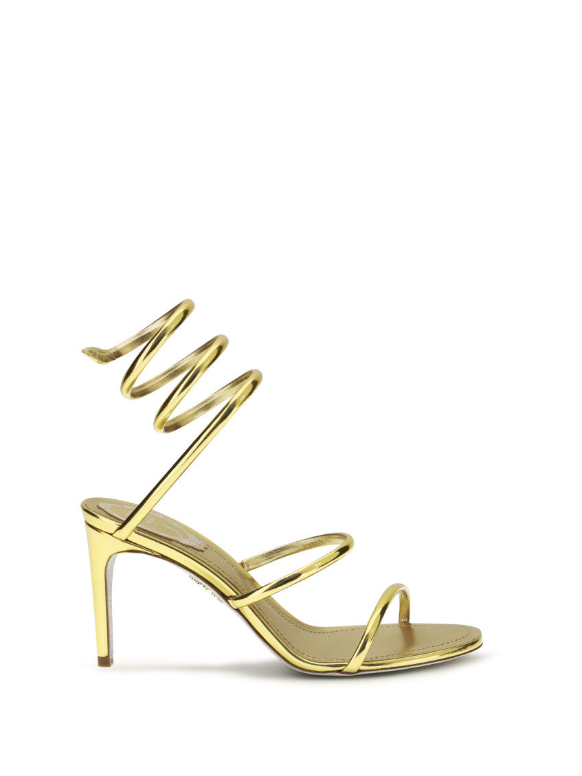 Golden Cleo Heels 1