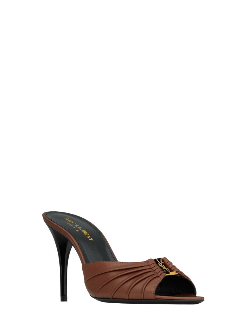 Brown Logo Mules 2