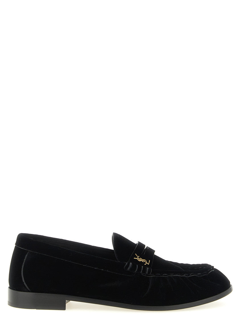 Black Logo Loafers 1