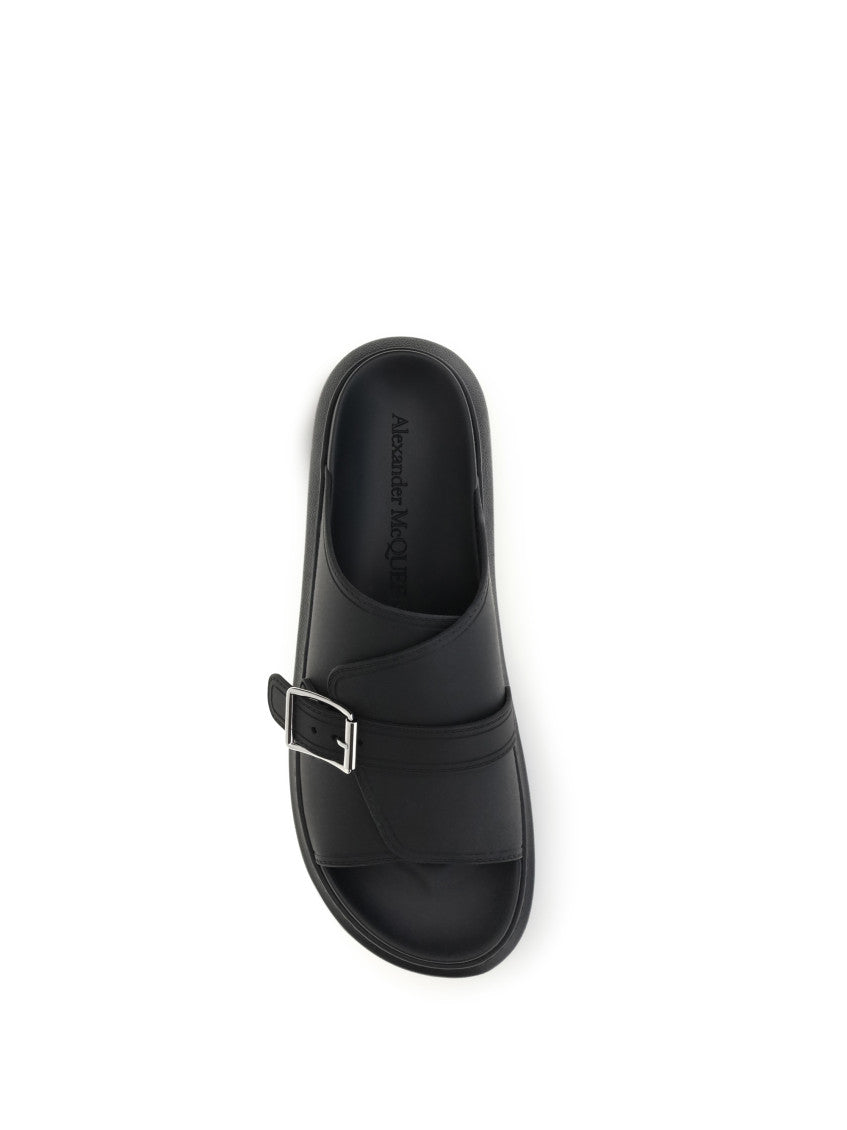 Black Leather Sandals 4