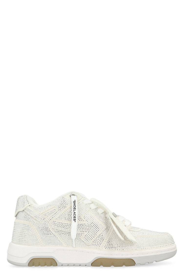 White Embellished Sneakers 1