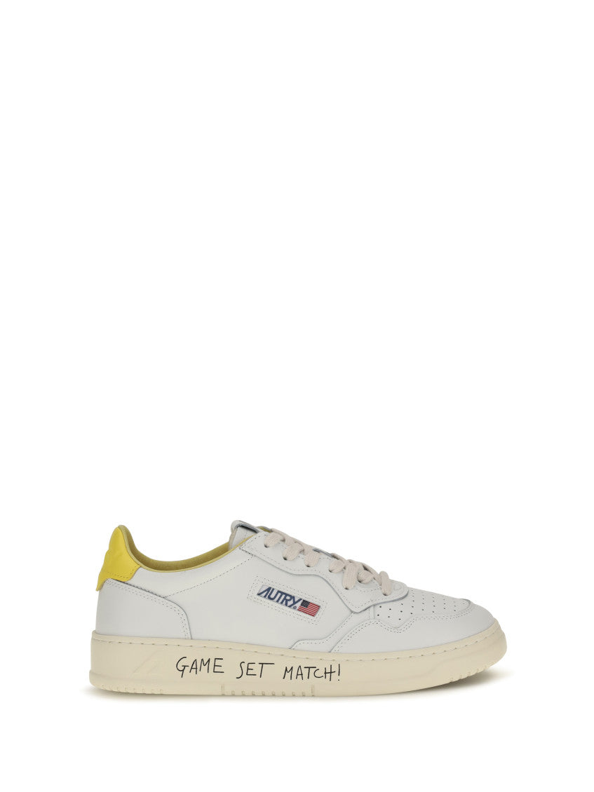White Medalist Low Sneakers 1