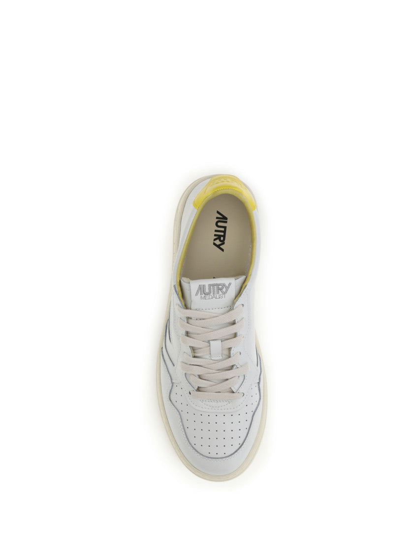 White Medalist Low Sneakers 4