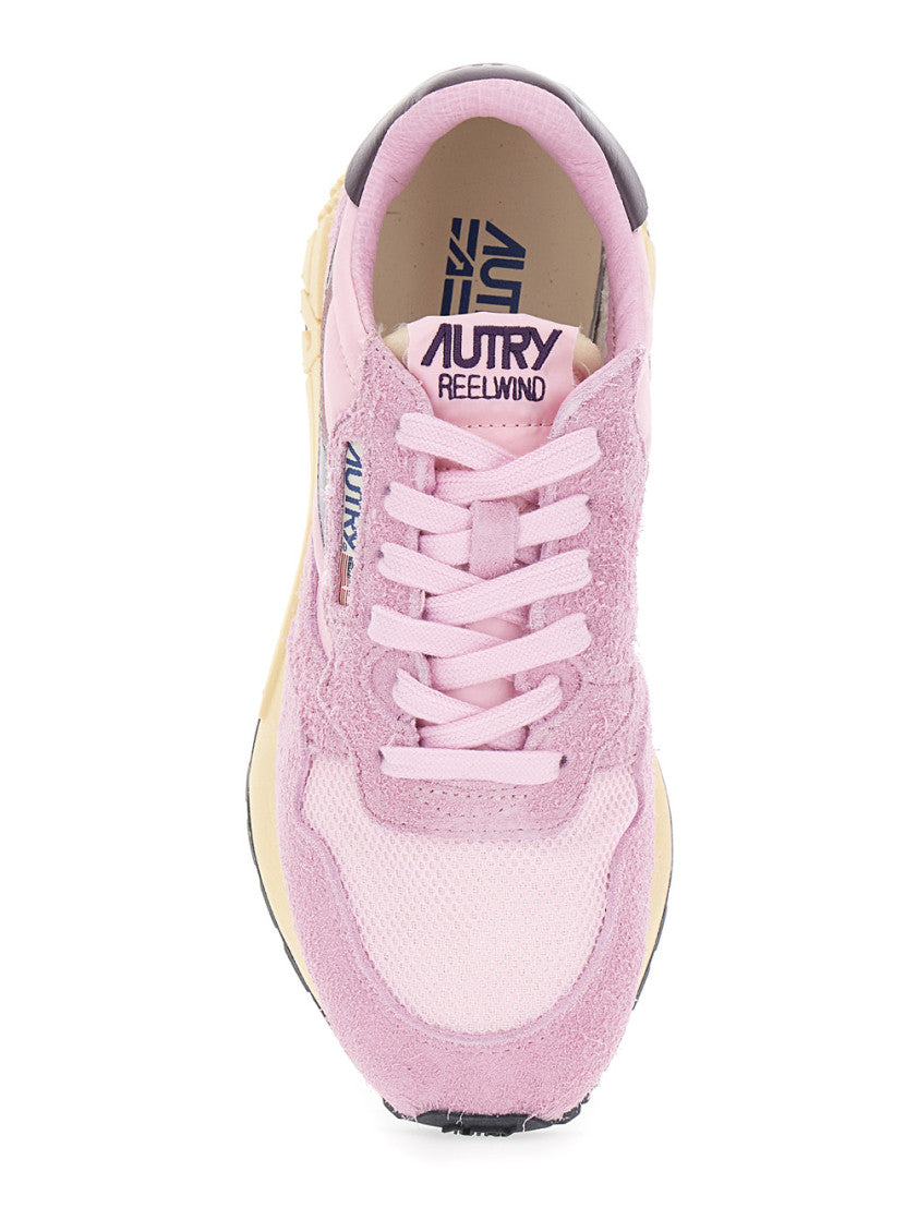 Pink Logo Reelwind Sneakers 4