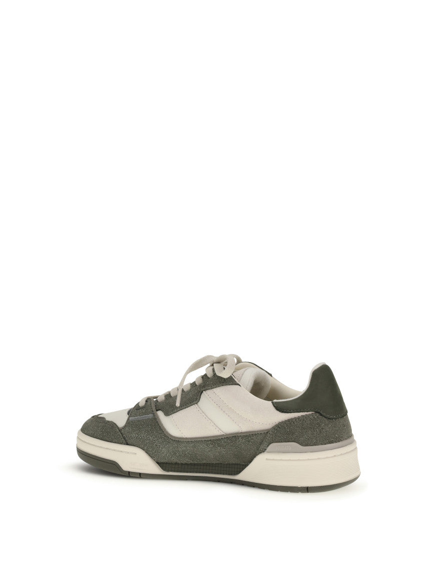 Green Color Block Clay Sneakers 3