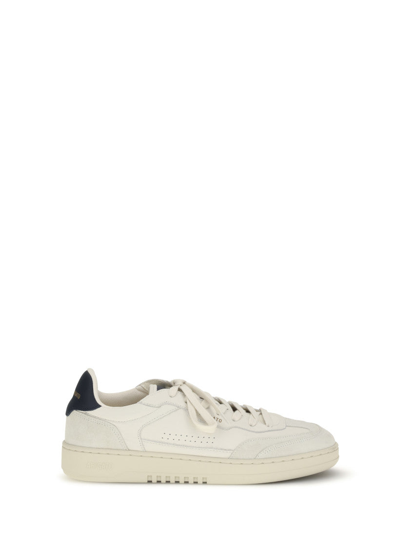 White Color Block Dice Sneakers 1