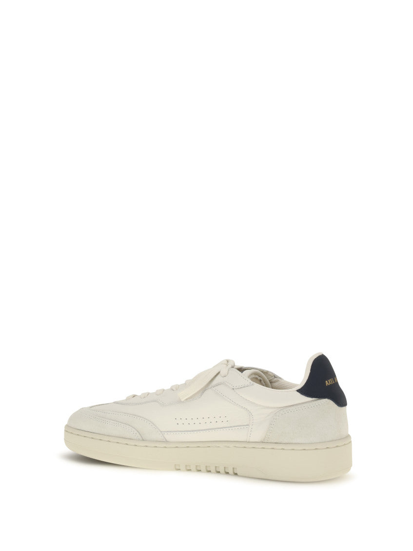 White Color Block Dice Sneakers 3