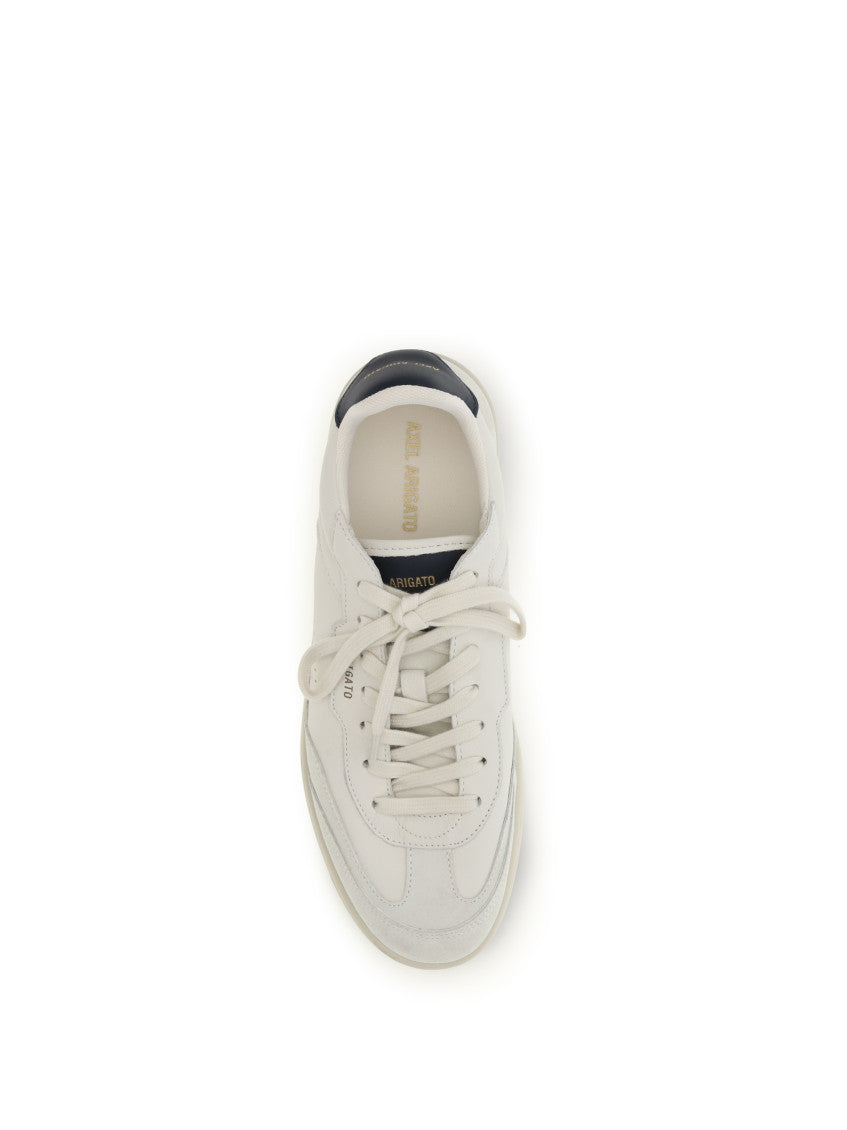 White Color Block Dice Sneakers 4