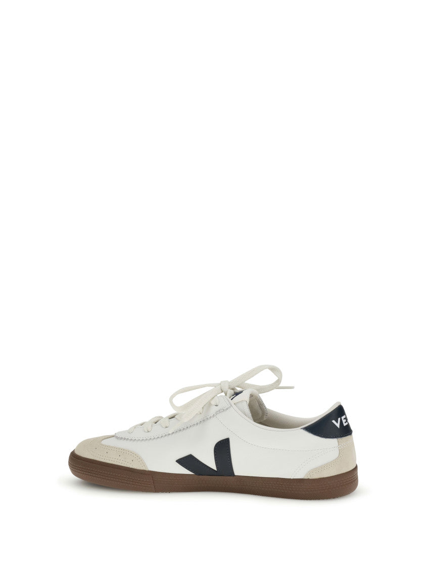 White Logo Volley Sneakers 3