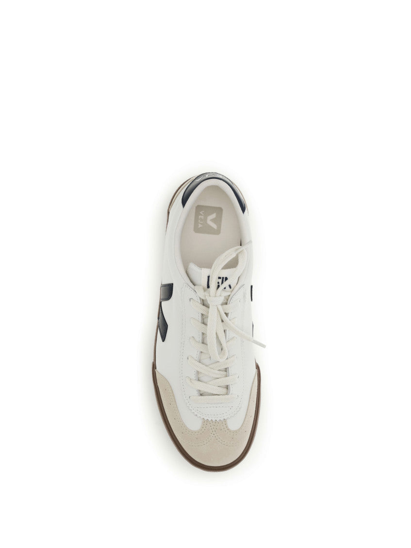White Logo Volley Sneakers 4
