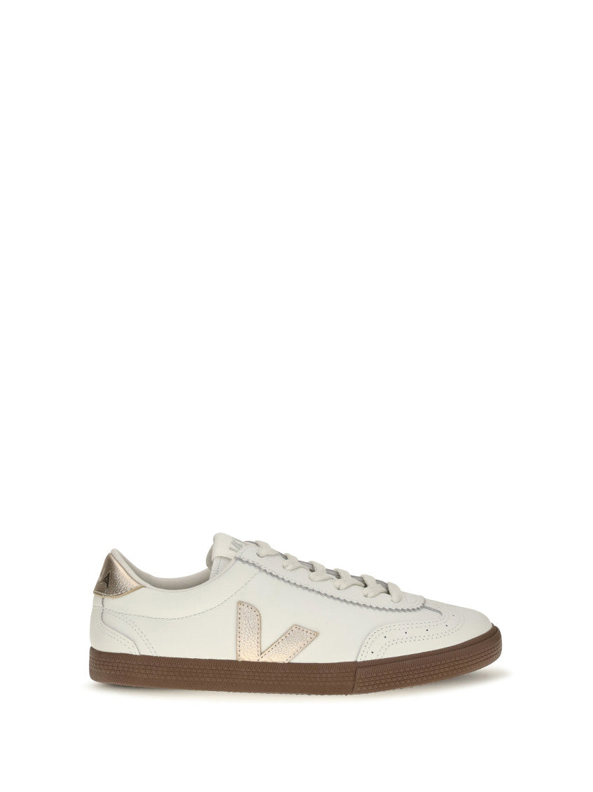 White Solid Volley Sneakers 1