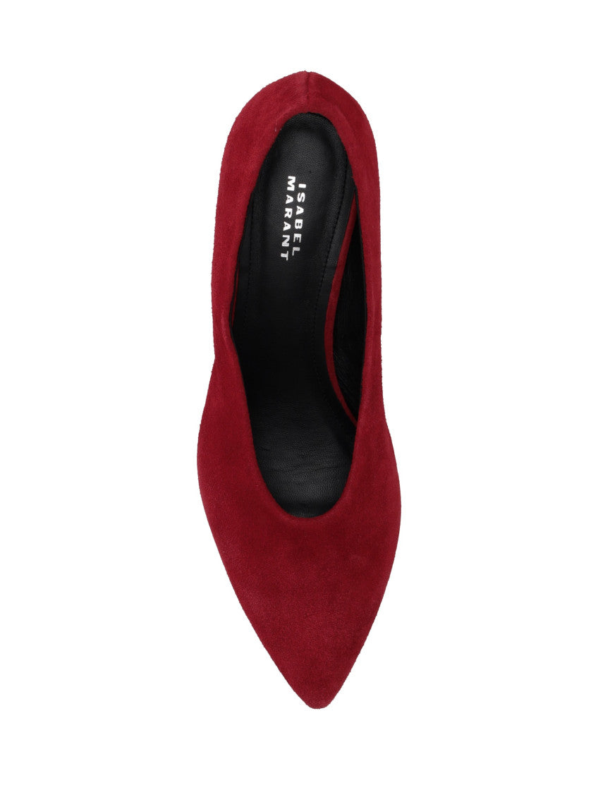Red Slip On Pumps 3
