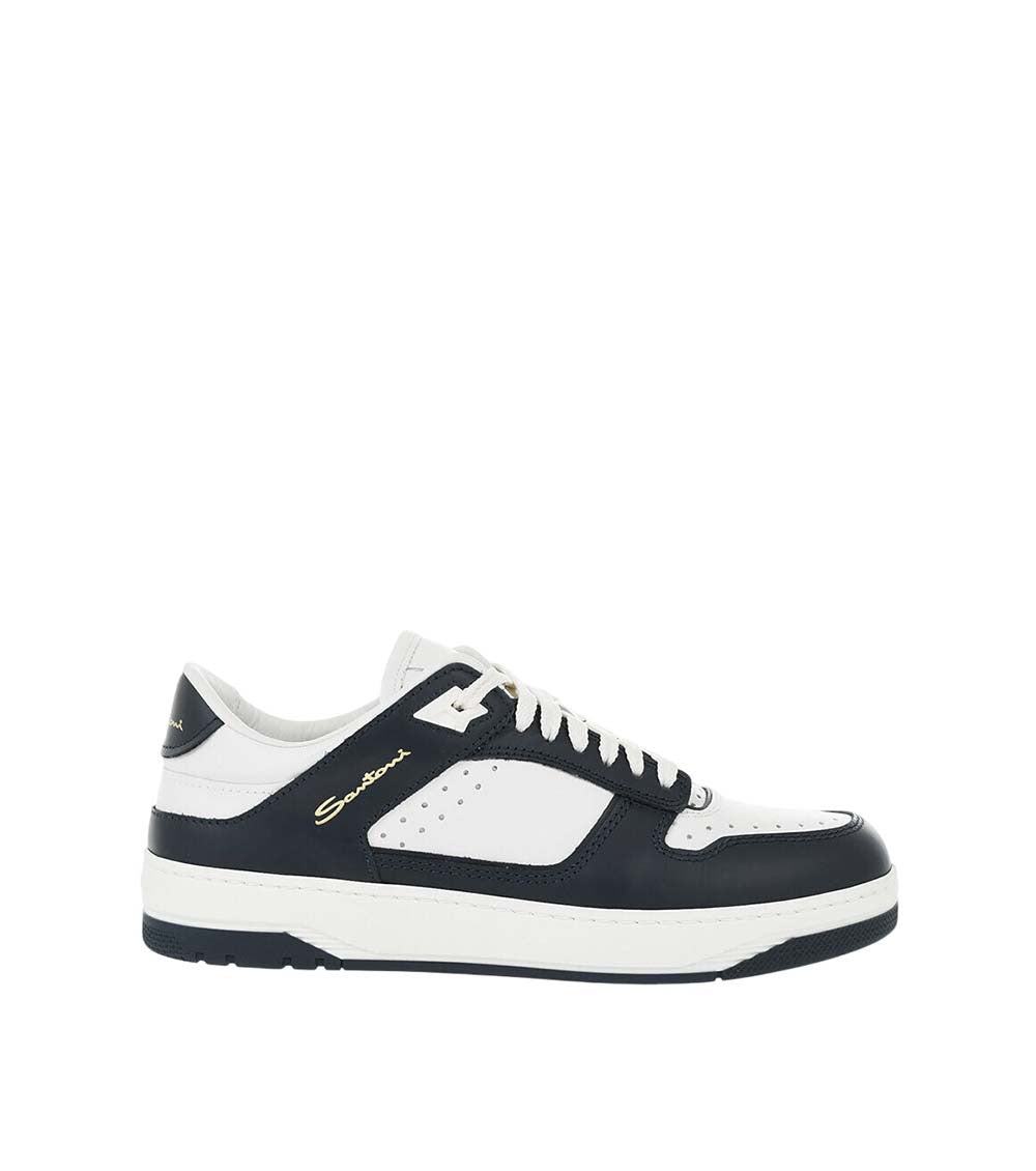 Blue Color Block Sneakers 1