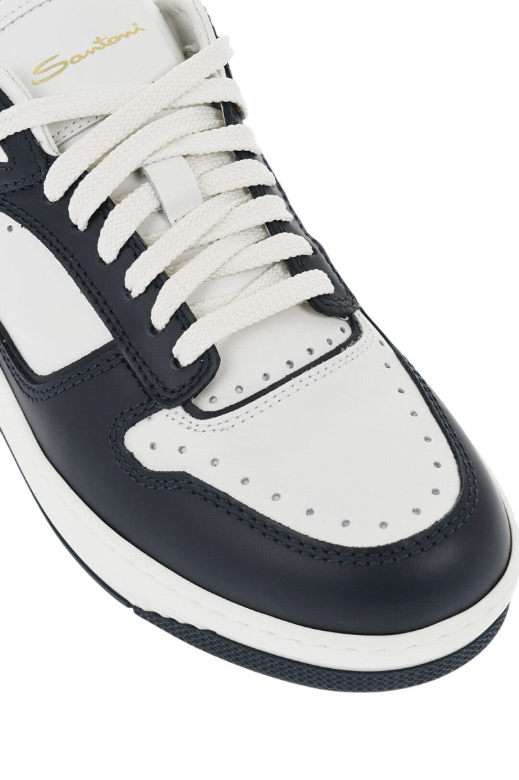 Blue Color Block Sneakers 4