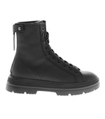 Black Textured Military Boots 1