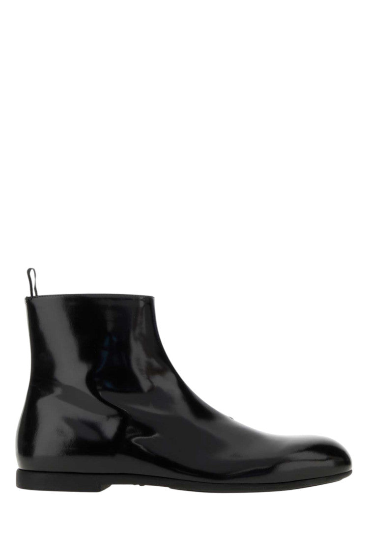 Black Zipper Boots 1